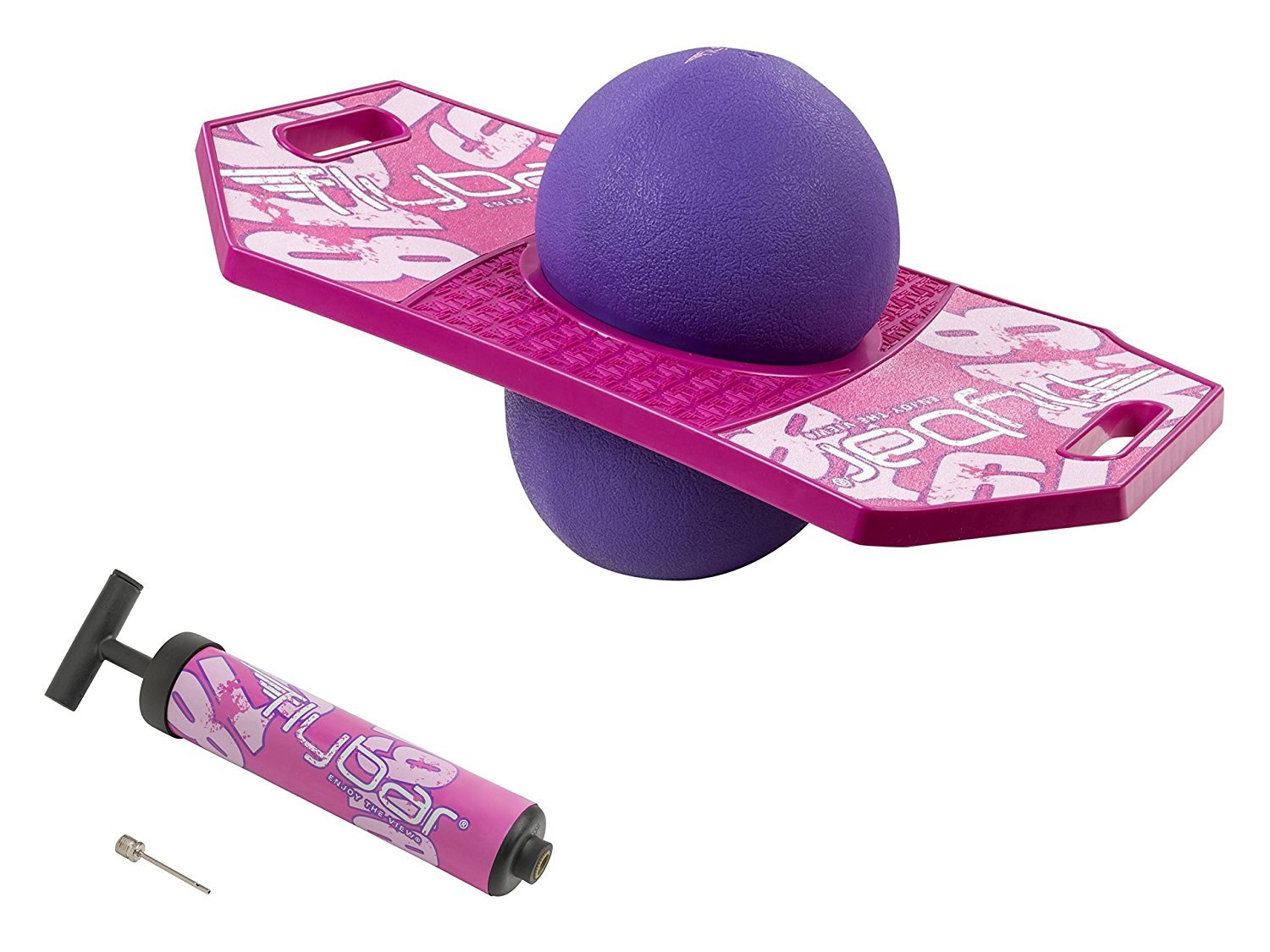 Flybar Pogo Trick Ball for Kids – Balance Bounce Board with Anti-Slip Deck – Pump Included - Indoor & Outdoor Toys for Boys and Girls Fun Way to Reduce Screen Time Supports up to 160 lbs – Ages 6+