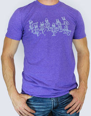 Vurtego Purple Robots T-Shirt