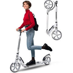 X3M Scooter for Kids Ages 6-12 - Scooters for Teens 12 Years and Up - Adult Scooter with Anti-Shock Suspension - Scooter for Kids 8 Years and Up with 4 Adjustment Levels Handlebar Up to 41 Inches High