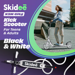 X3M Scooter for Kids Ages 6-12 - Scooters for Teens 12 Years and Up - Adult Scooter with Anti-Shock Suspension - Scooter for Kids 8 Years and Up with 4 Adjustment Levels Handlebar Up to 41 Inches High