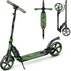 X3M Scooter for Kids Ages 6-12 - Scooters for Teens 12 Years and Up - Adult Scooter with Anti-Shock Suspension - Scooter for Kids 8 Years and Up with 4 Adjustment Levels Handlebar Up to 41 Inches High