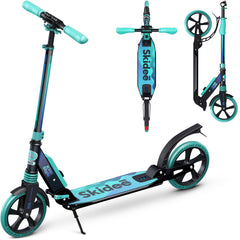 X3M Scooter for Kids Ages 6-12 - Scooters for Teens 12 Years and Up - Adult Scooter with Anti-Shock Suspension - Scooter for Kids 8 Years and Up with 4 Adjustment Levels Handlebar Up to 41 Inches High