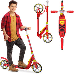 X3M Scooter for Kids Ages 6-12 - Scooters for Teens 12 Years and Up - Adult Scooter with Anti-Shock Suspension - Scooter for Kids 8 Years and Up with 4 Adjustment Levels Handlebar Up to 41 Inches High