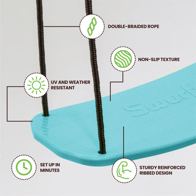 Kick Stand Up Outdoor Surfing Tree Swing for Kids Up to 150 Lbs