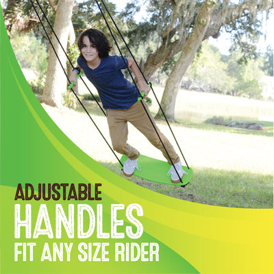 Kick Stand Up Outdoor Surfing Tree Swing for Kids Up to 150 Lbs