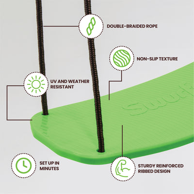 Swurfer Kick Stand Up Surfing Tree Swing Outdoor Swings for Kids Up to 200 Lbs - Hang from Up to 10 Feet High