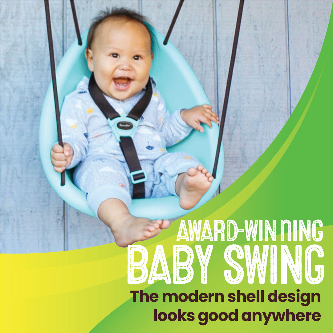 Kiwi — Your Child’s First Swing, Safe for Ages 9mo+
