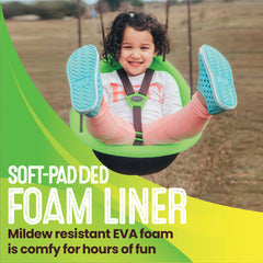 Kiwi — Your Child’s First Swing, Safe for Ages 9mo+