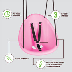 Kiwi — Your Child’s First Swing, Safe for Ages 9mo+