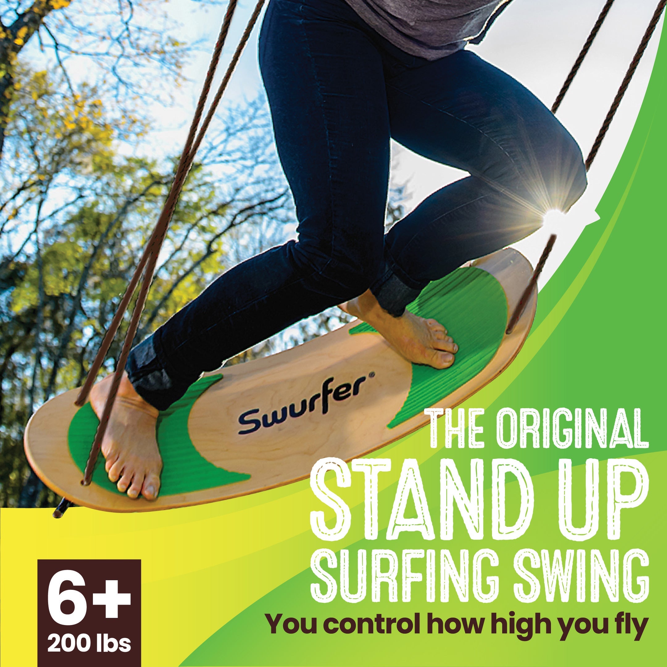 Swurfer Original Stand Up Surfing Tree Swing