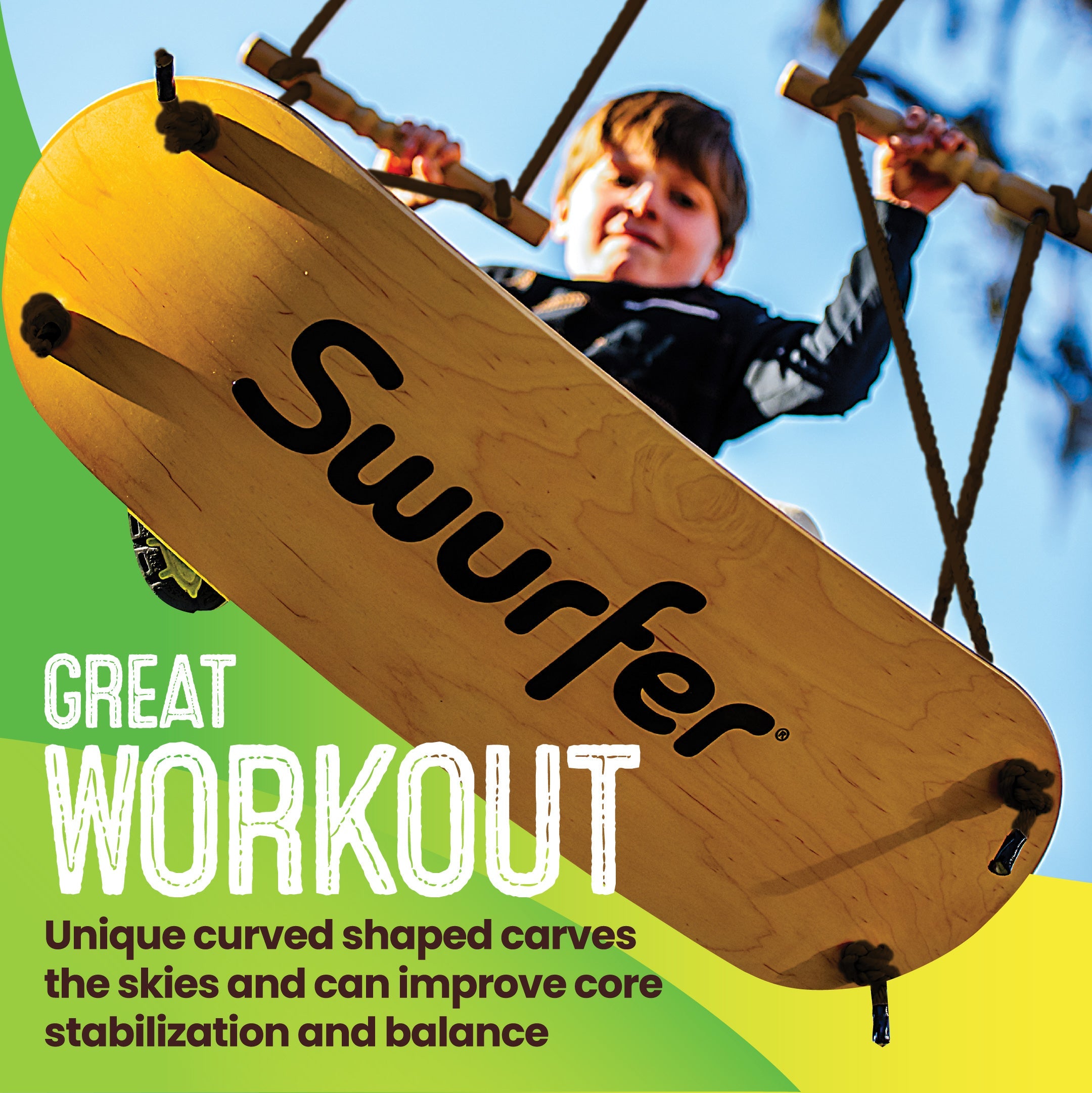 Swurfer Original Stand Up Surfing Tree Swing