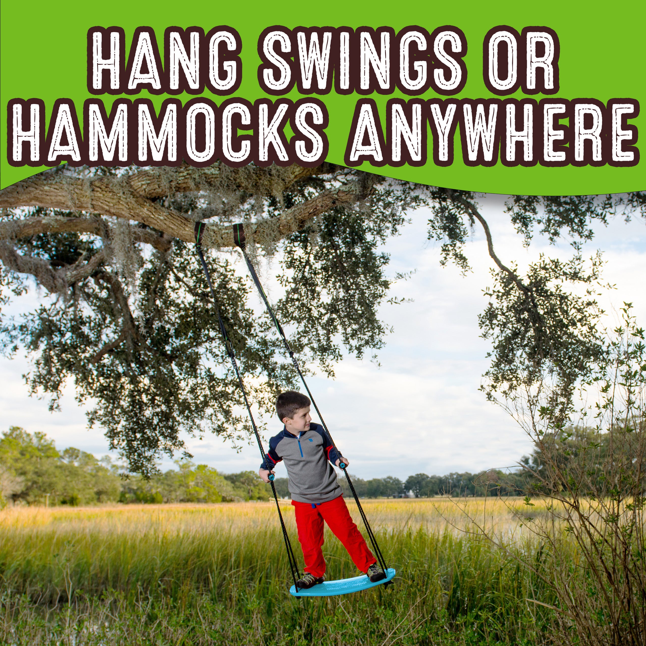 Tree swing hanging 2025 straps
