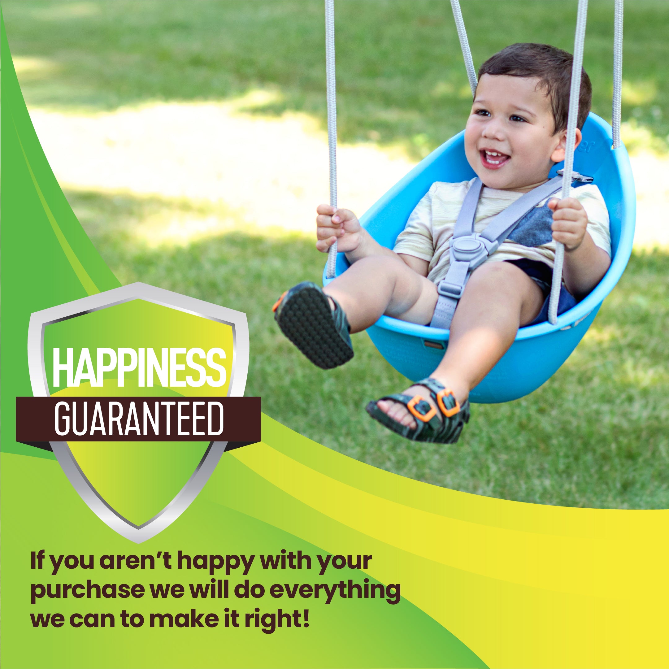 Swurfer Coconut — Your Baby's First Swing, Safe for Ages 6mo+