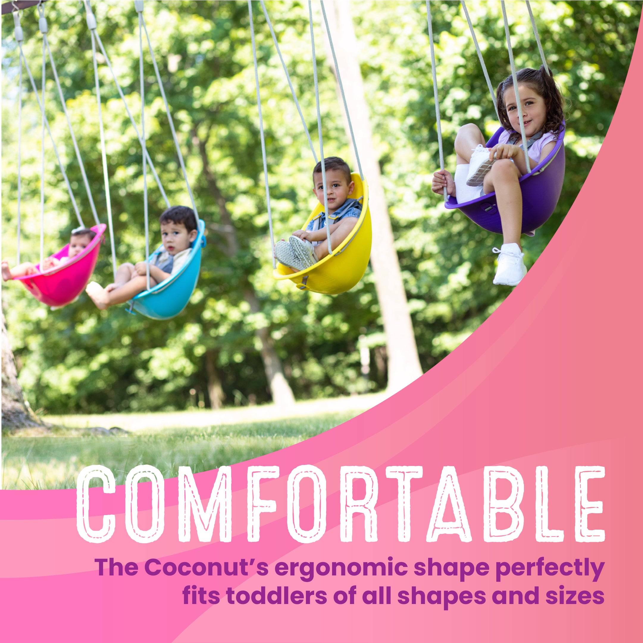 Swurfer Coconut — Your Baby's First Swing, Safe for Ages 6mo+