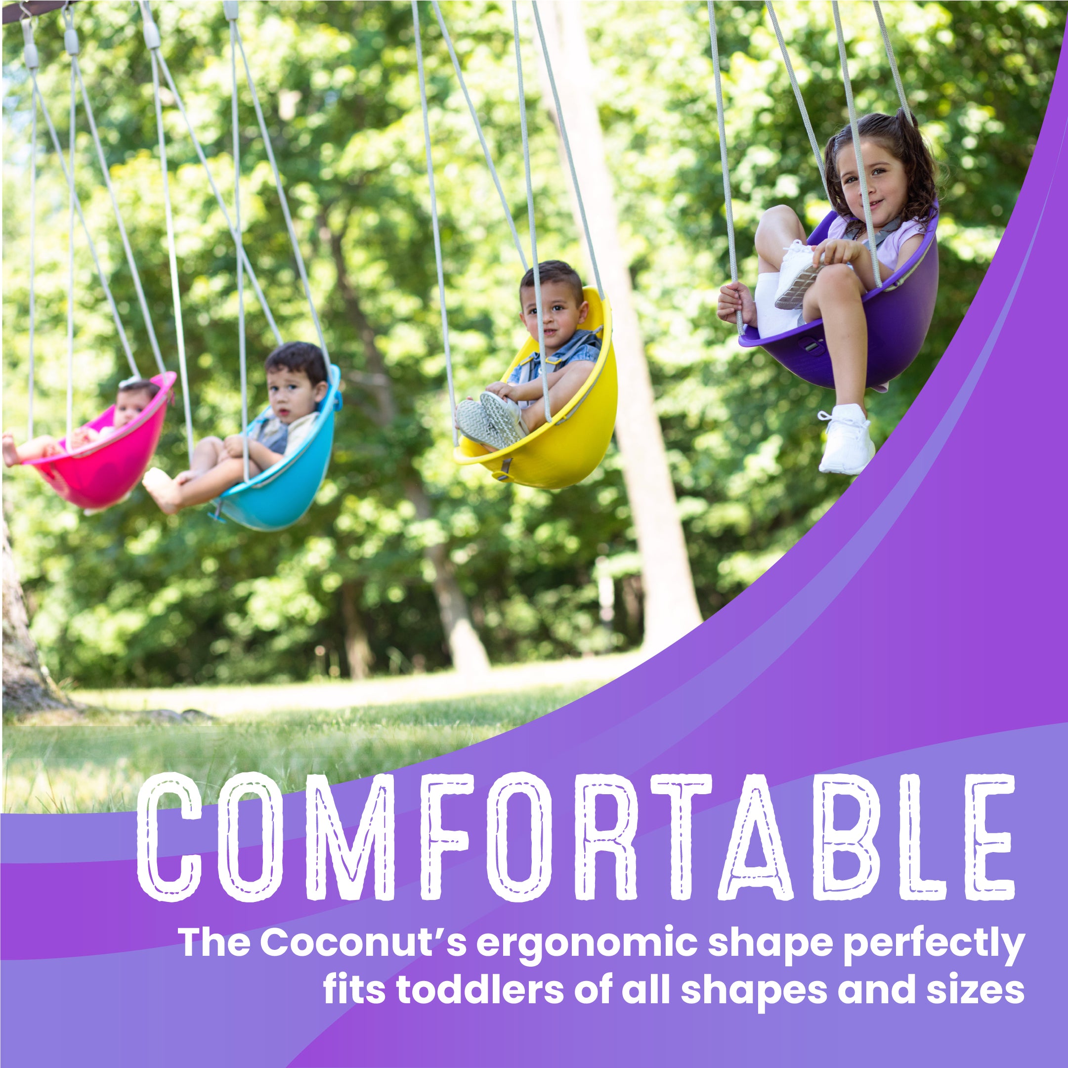 Swurfer Coconut — Your Baby's First Swing, Safe for Ages 9mo+