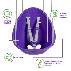 Swurfer Coconut — Your Baby's First Swing, Safe for Ages 9mo+