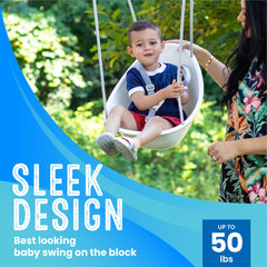 Coconut — Your Baby's First Swing, Safe for Ages 9mo+