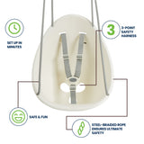 Load image into Gallery viewer, Coconut — Your Baby&#39;s First Swing, Safe for Ages 9mo+