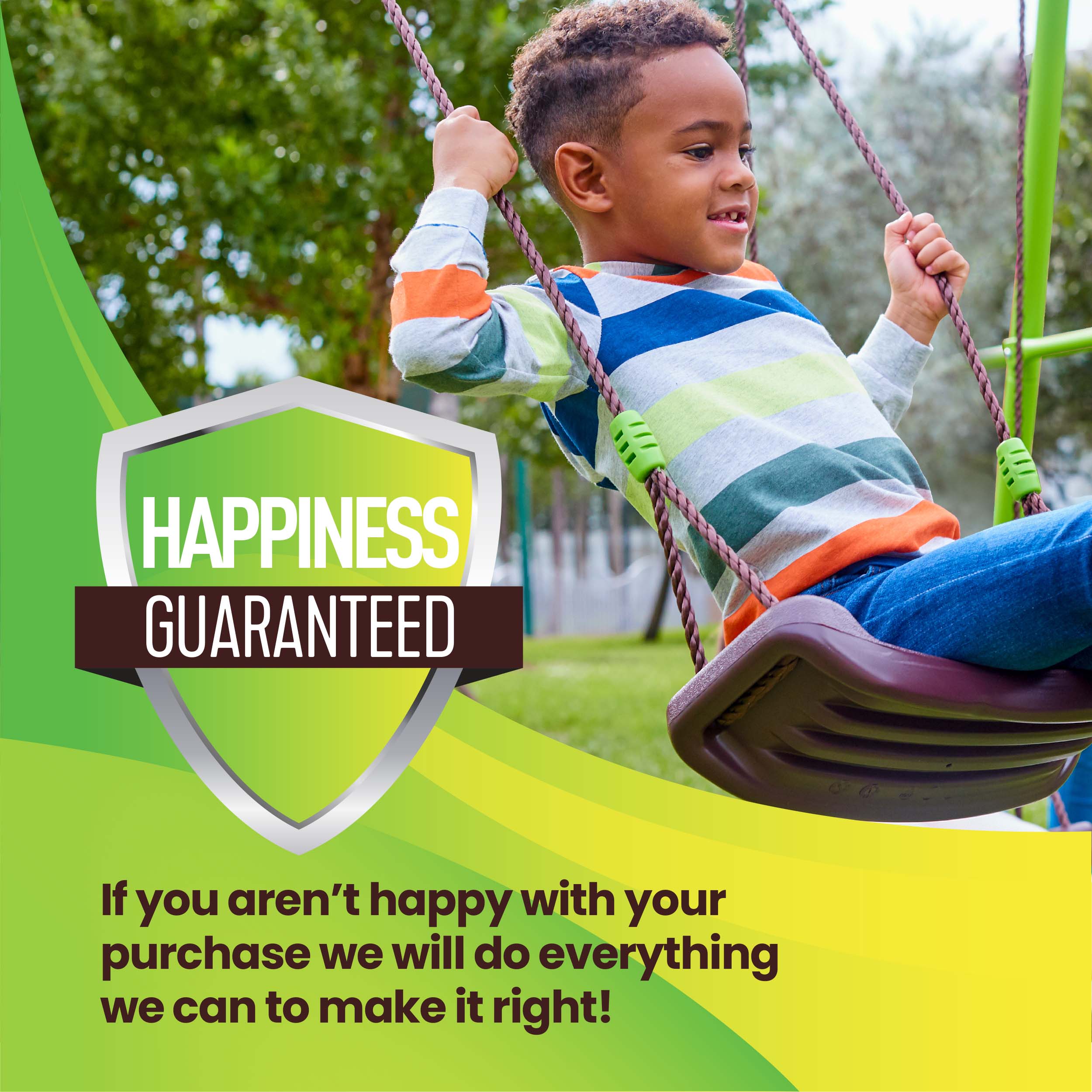 3-in-1 Swing Set with Slide