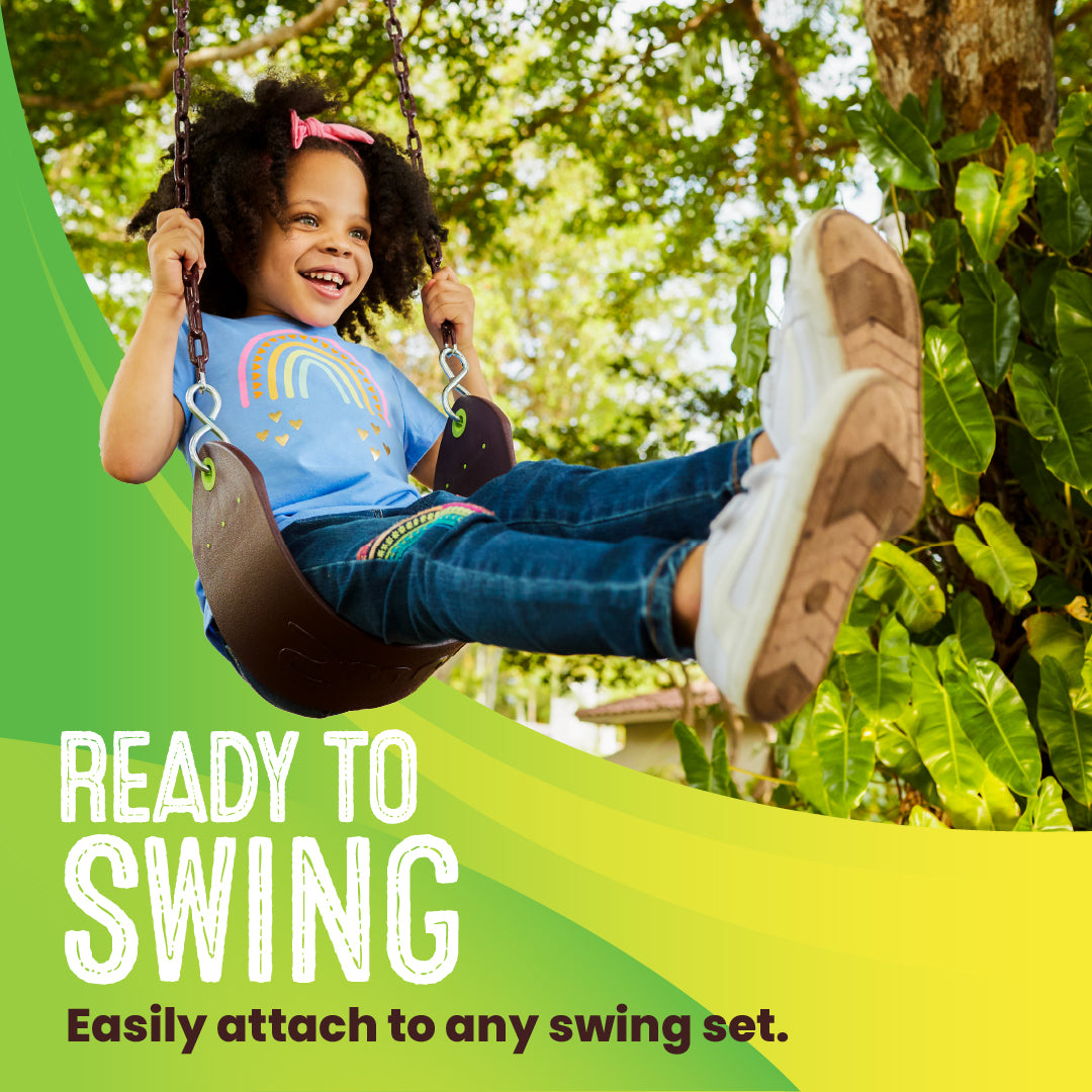 Classic Playground Belt Swing, Kids Ages 4+, Up to 250lbs