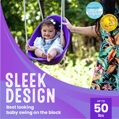 Swurfer Coconut — Your Baby's First Swing, Safe for Ages 9mo+
