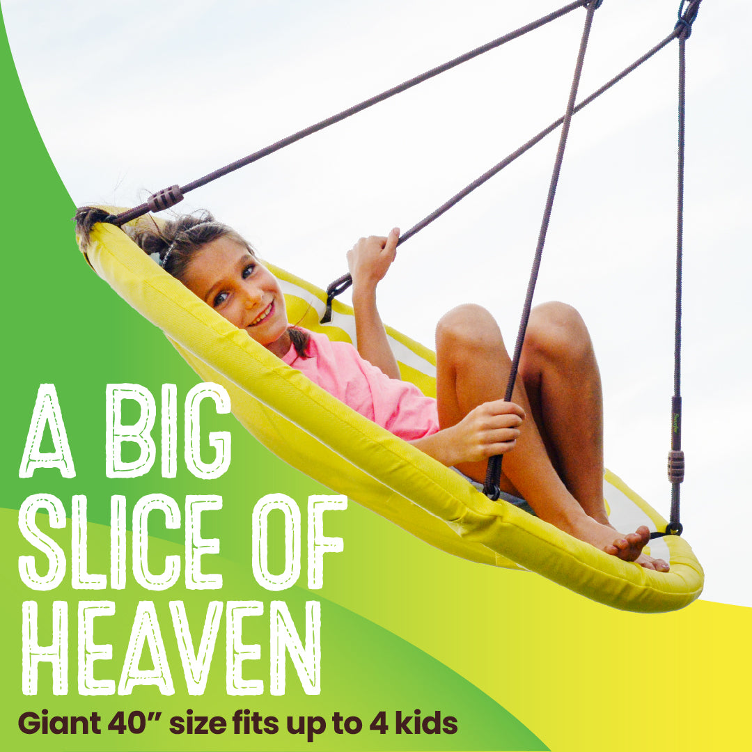 40" Fruit Slice Giant Saucer Swing, Holds up to 4 Kids