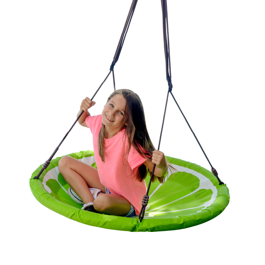 40" Fruit Slice Giant Saucer Swing, Holds up to 4 Kids