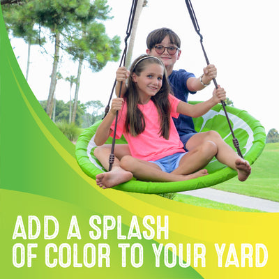 40" Fruit Slice Giant Saucer Swing, Holds up to 4 Kids