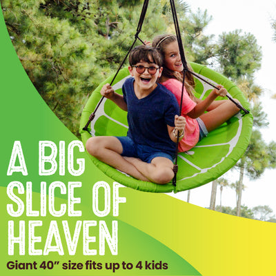 40" Fruit Slice Giant Saucer Swing, Holds up to 4 Kids