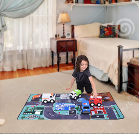 Power Gearz LED Light Up Kids Carpet Playmat