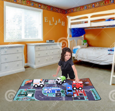 Power Gearz LED Light Up Kids Carpet Playmat
