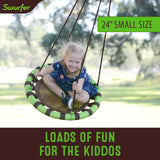 Load image into Gallery viewer, 24&quot; Orbit, Mesh-Padded Saucer Tree Swing, Holds 1 Kid