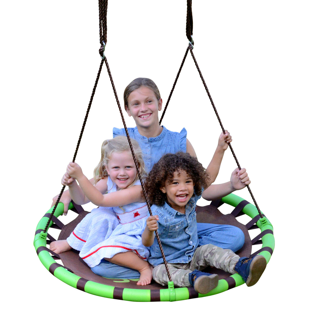 40" Orbit, Mesh-Padded Saucer Tree Swing, Holds up to 4 Kids