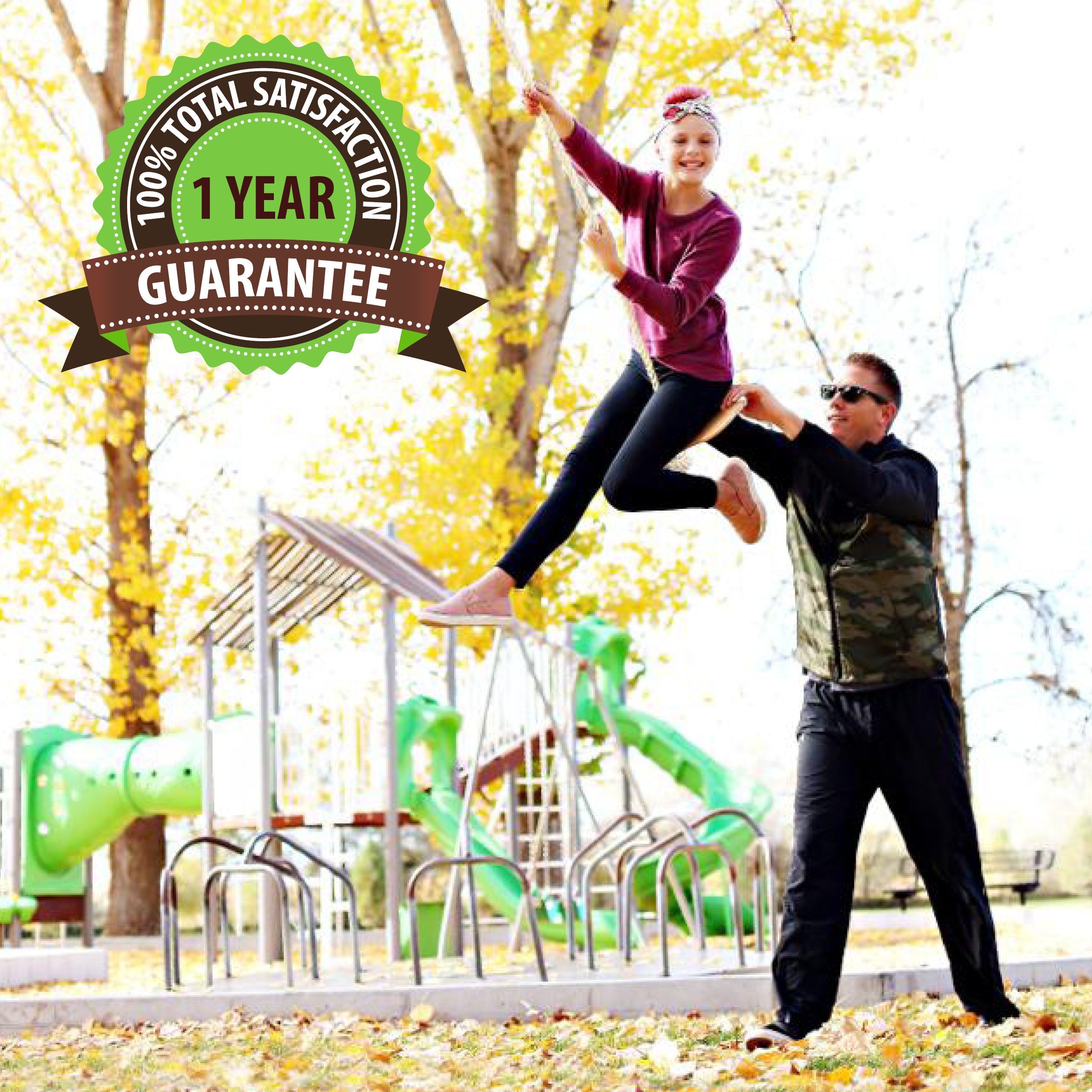 Swurfer Swift — Curved Maple Wood Tree Swing for Kids