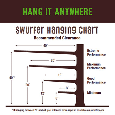 Swurfer Swift — Curved Maple Wood Tree Swing for Kids