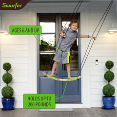 Swurfer Stand Up Surfing Tree Swing - Sustainable Bamboo