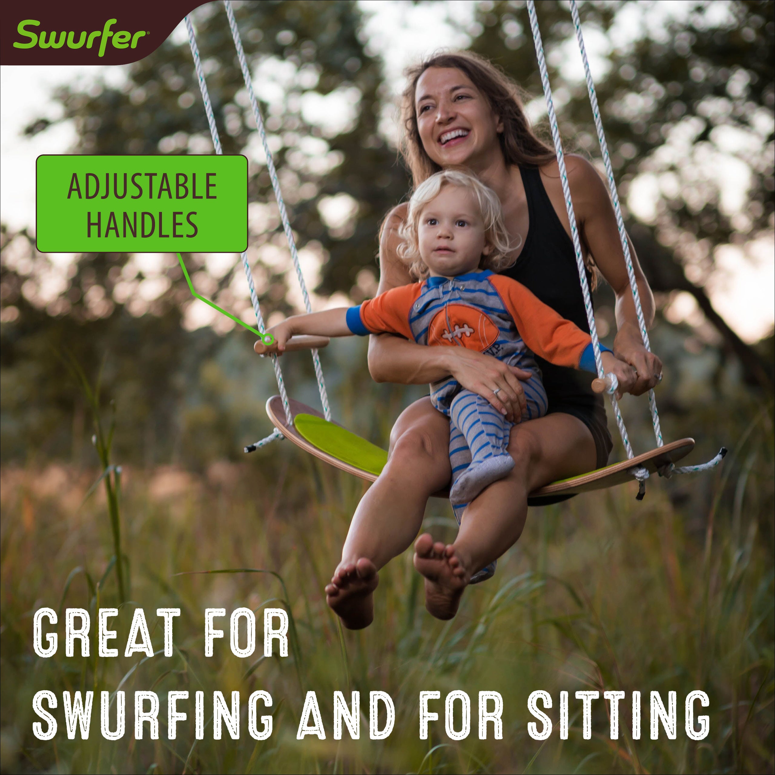 Swurfer Stand Up Surfing Tree Swing - Sustainable