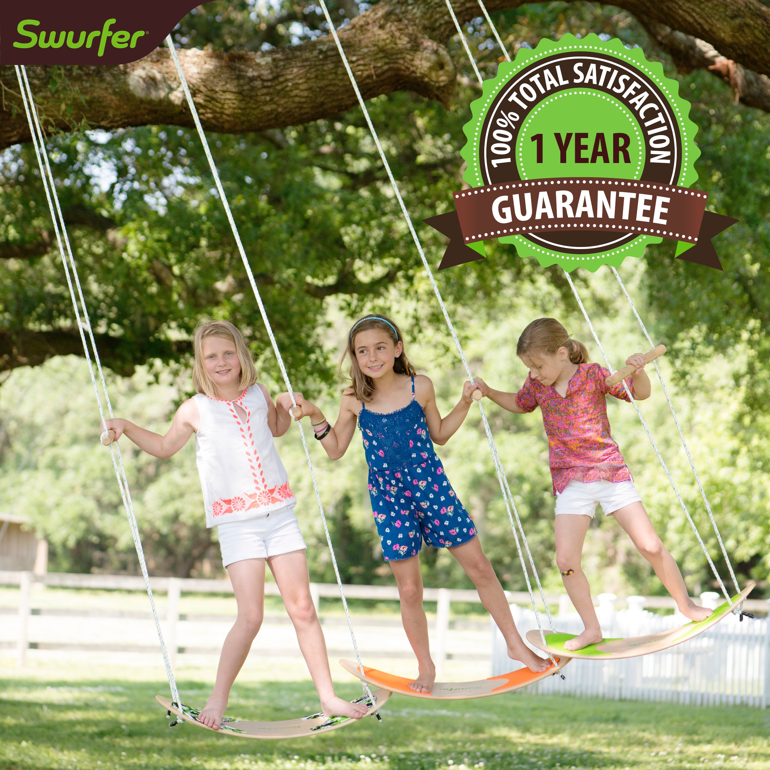 Swurfer Stand Up Surfing Tree Swing - Sustainable
