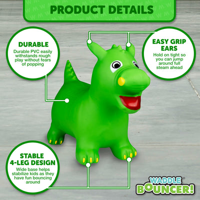 Waddle Animal Bouncy Hoppers, Indoor/Outdoor, Ages 2+