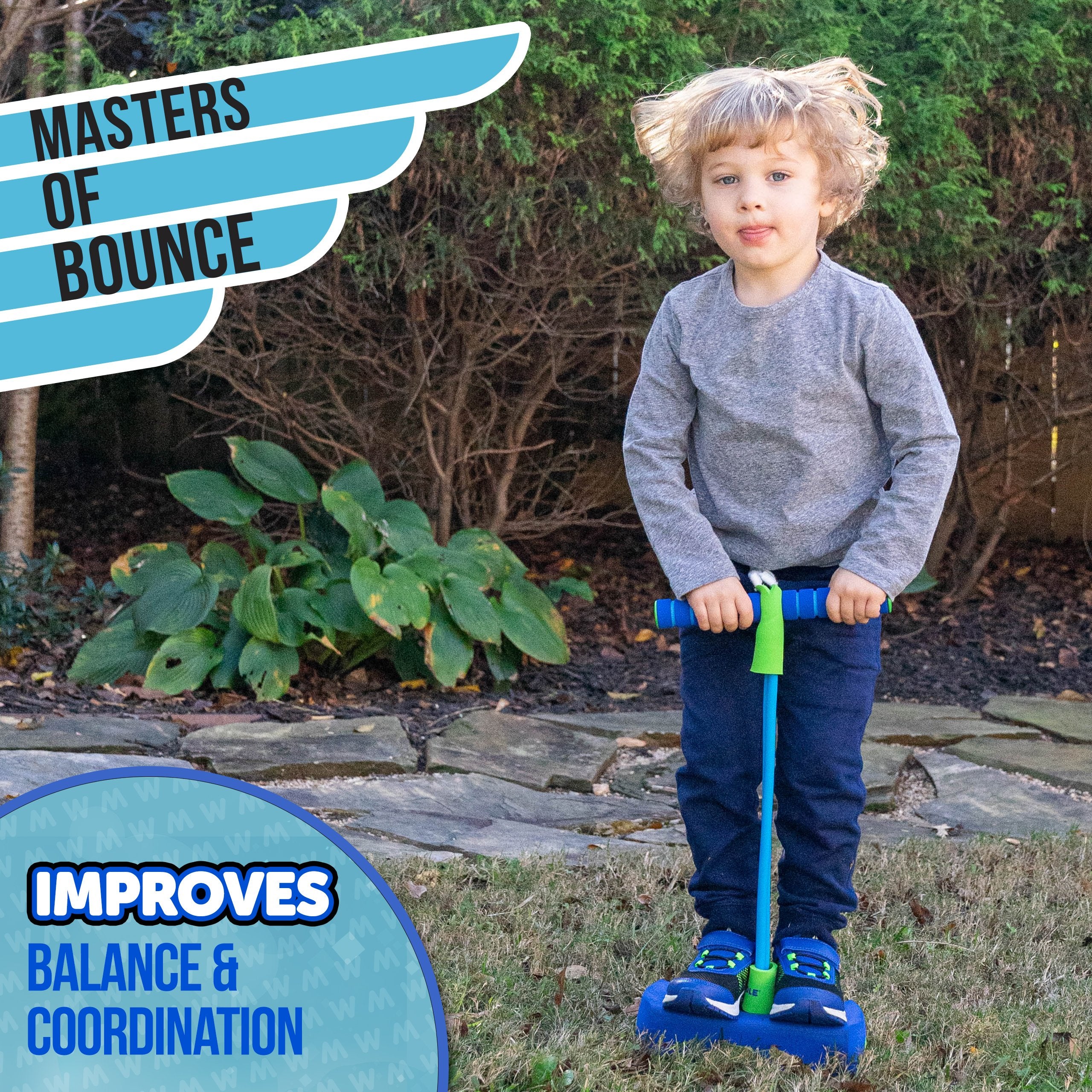 Waddle Pogo Hopper Jumper for Kids Ages 3 & Up