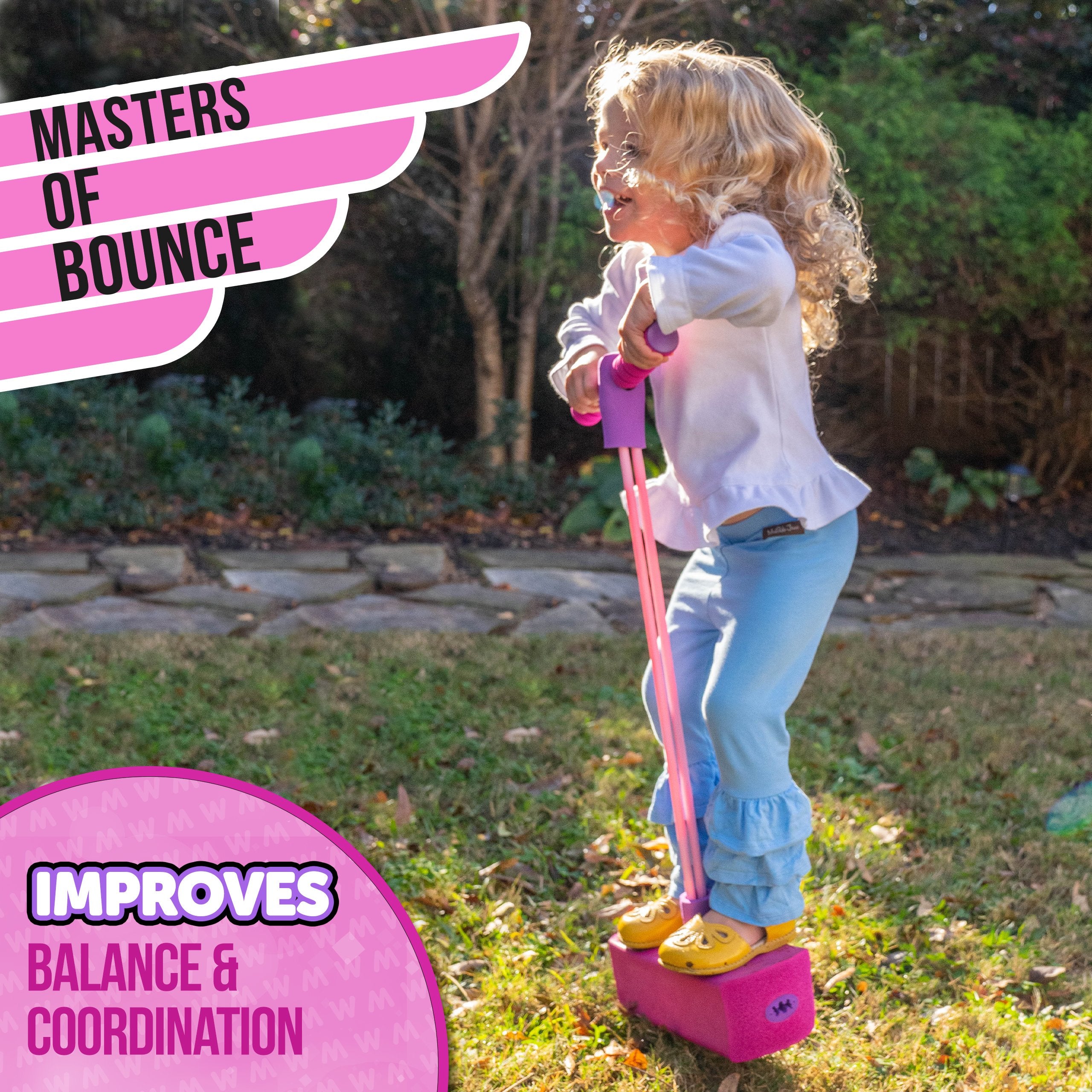 Waddle Pogo Hopper Jumper for Kids Ages 3 & Up
