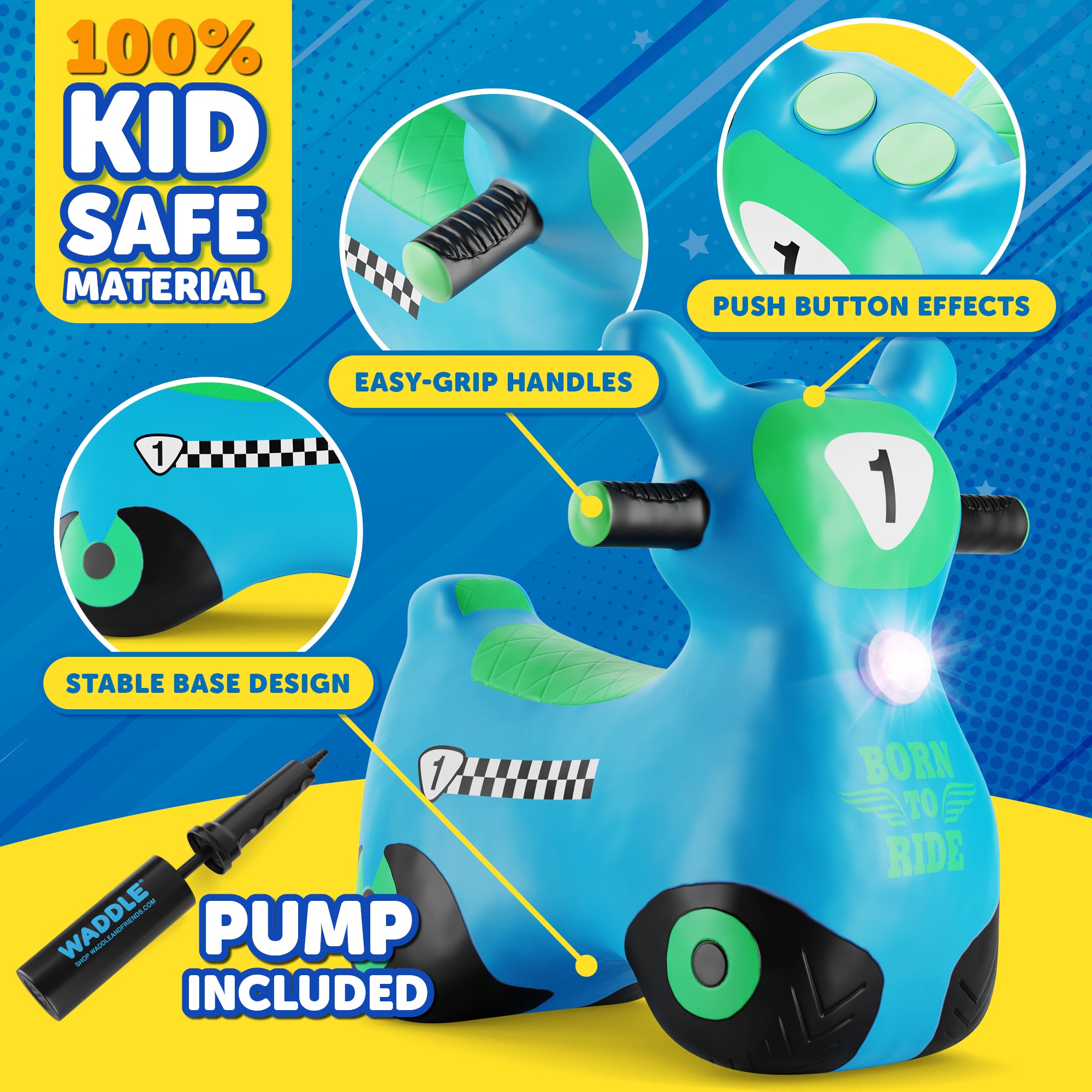 Waddle Zoomer Scooter Hoppers