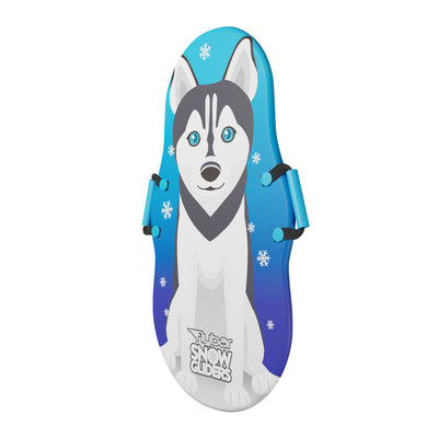 Flybar Kids 36” Foam Snow Sled with Slick Bottom & PE Core Build, Holds Up To 110 Lbs