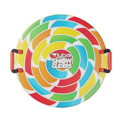 Flybar Kids 26” Foam Disc Snow Sled with Slick Bottom & PE Core Build, Holds Up To 110 Lbs