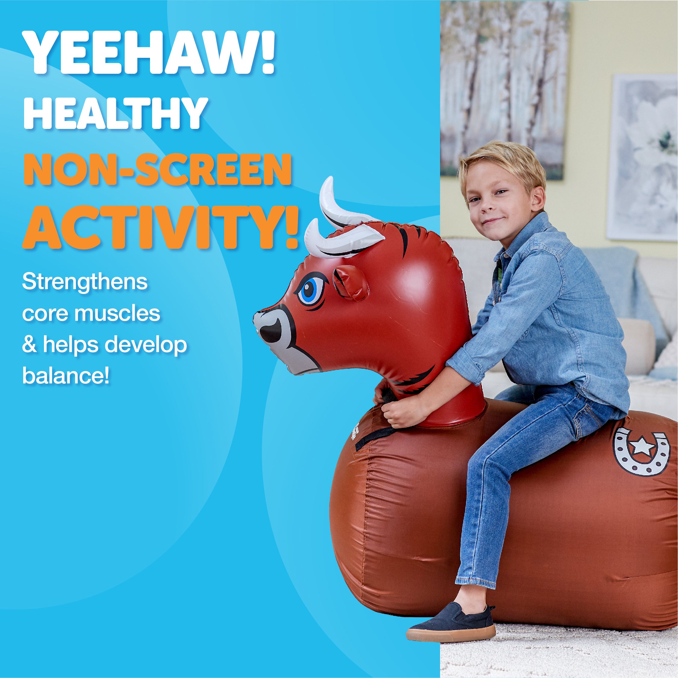 Waddle Large Hip Hopper Inflatable Bouncer, Ages 5+