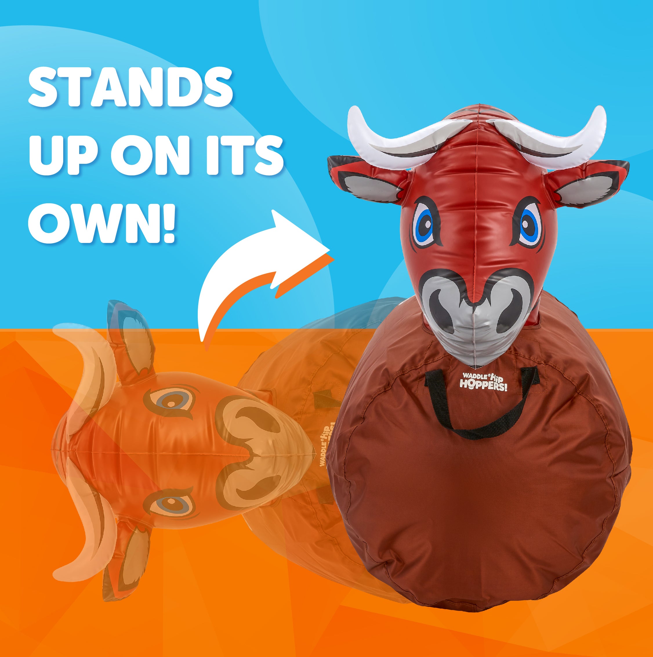 Waddle Large Hip Hopper Inflatable Bouncer, Ages 5+
