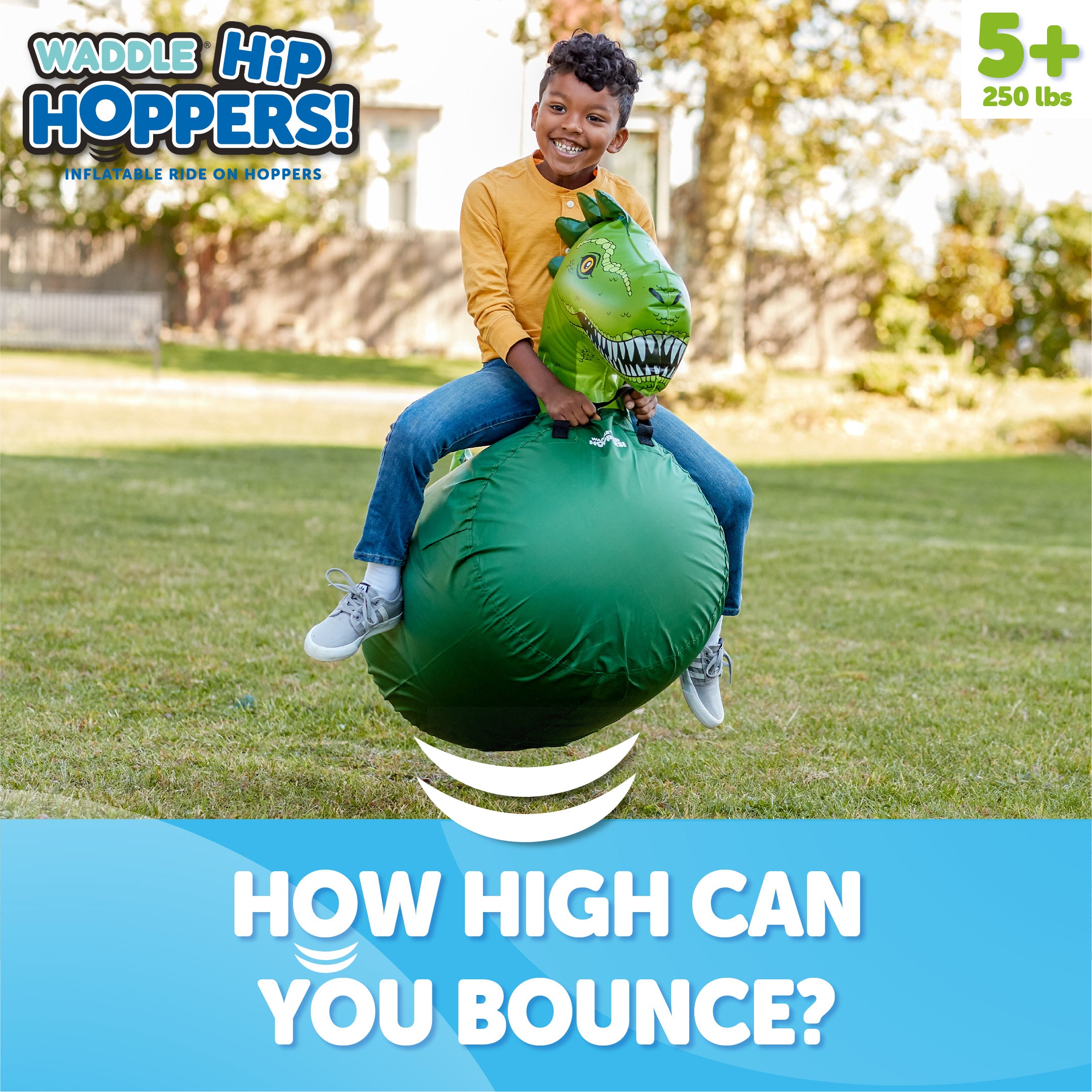 Waddle Large Hip Hopper Inflatable Bouncer, Ages 5+