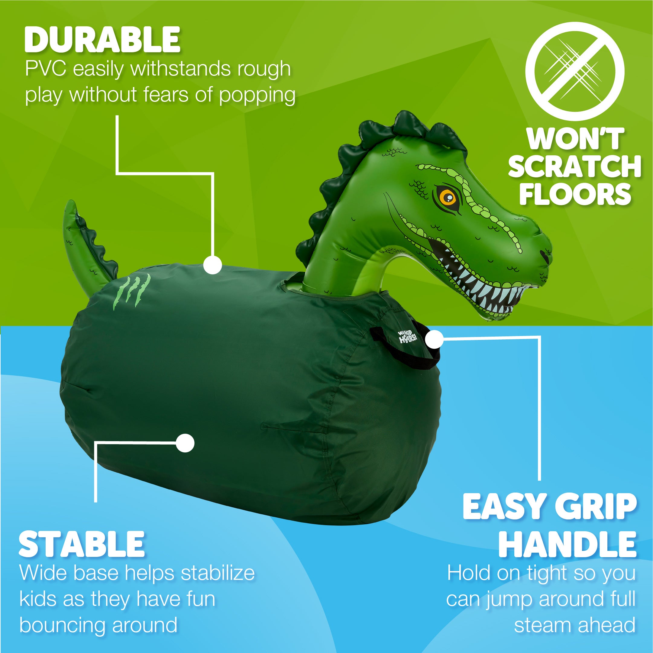 Waddle Large Hip Hopper Inflatable Bouncer, Ages 5+