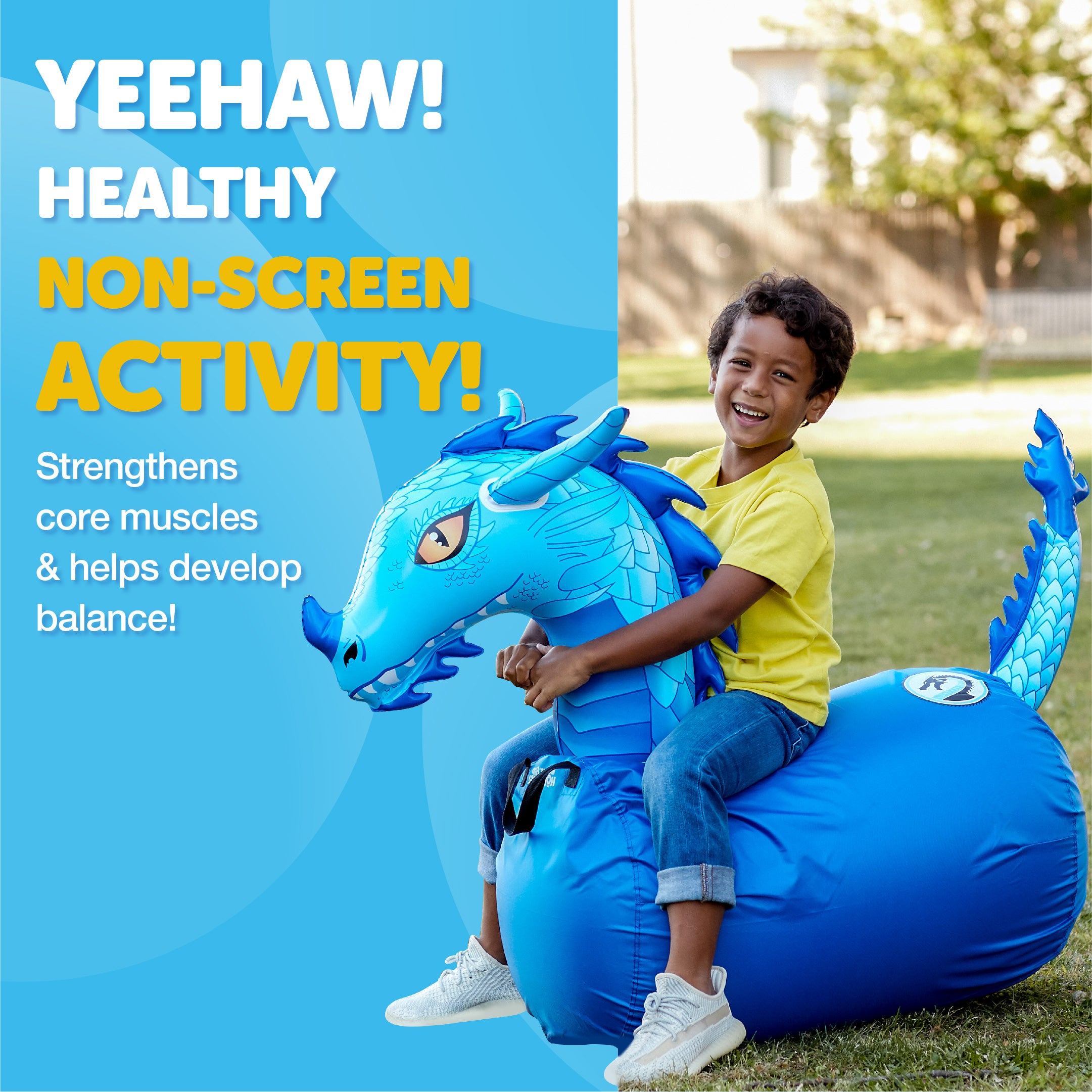 Waddle Large Hip Hopper Inflatable Bouncer, Ages 5+