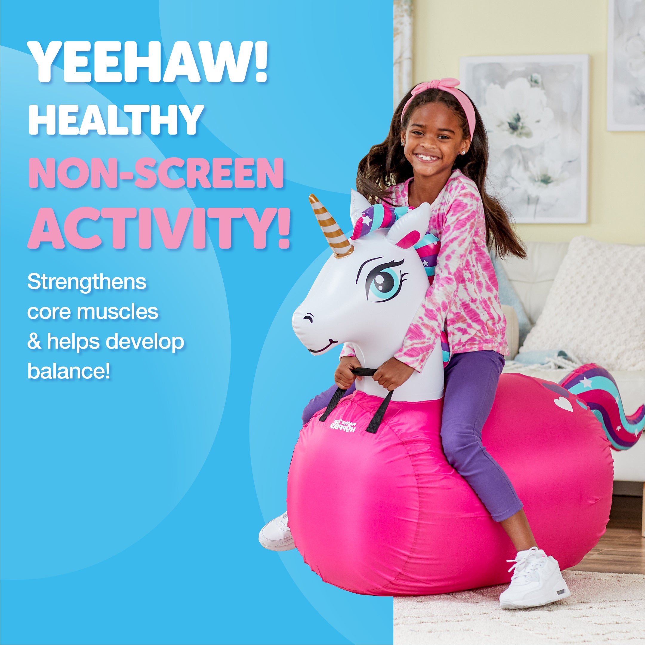 Waddle Large Hip Hopper Inflatable Bouncer, Ages 5+
